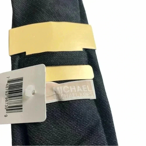 MICHAEL MK Michael Kors Gray Silk Blend Woven Tie - Picture 4 of 8